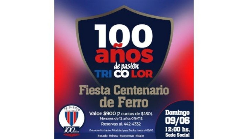Ferro se prepara para festejar sus 100 años 